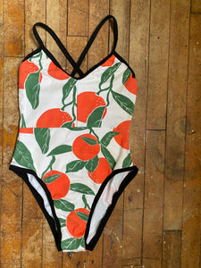 Cotton Orange Print Bodysuits The Dahlia & The Lily