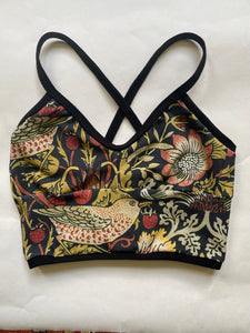 Printed Cotton Long Line Bra