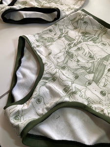Cotton Frog Print Everyday Underwear (RTS)